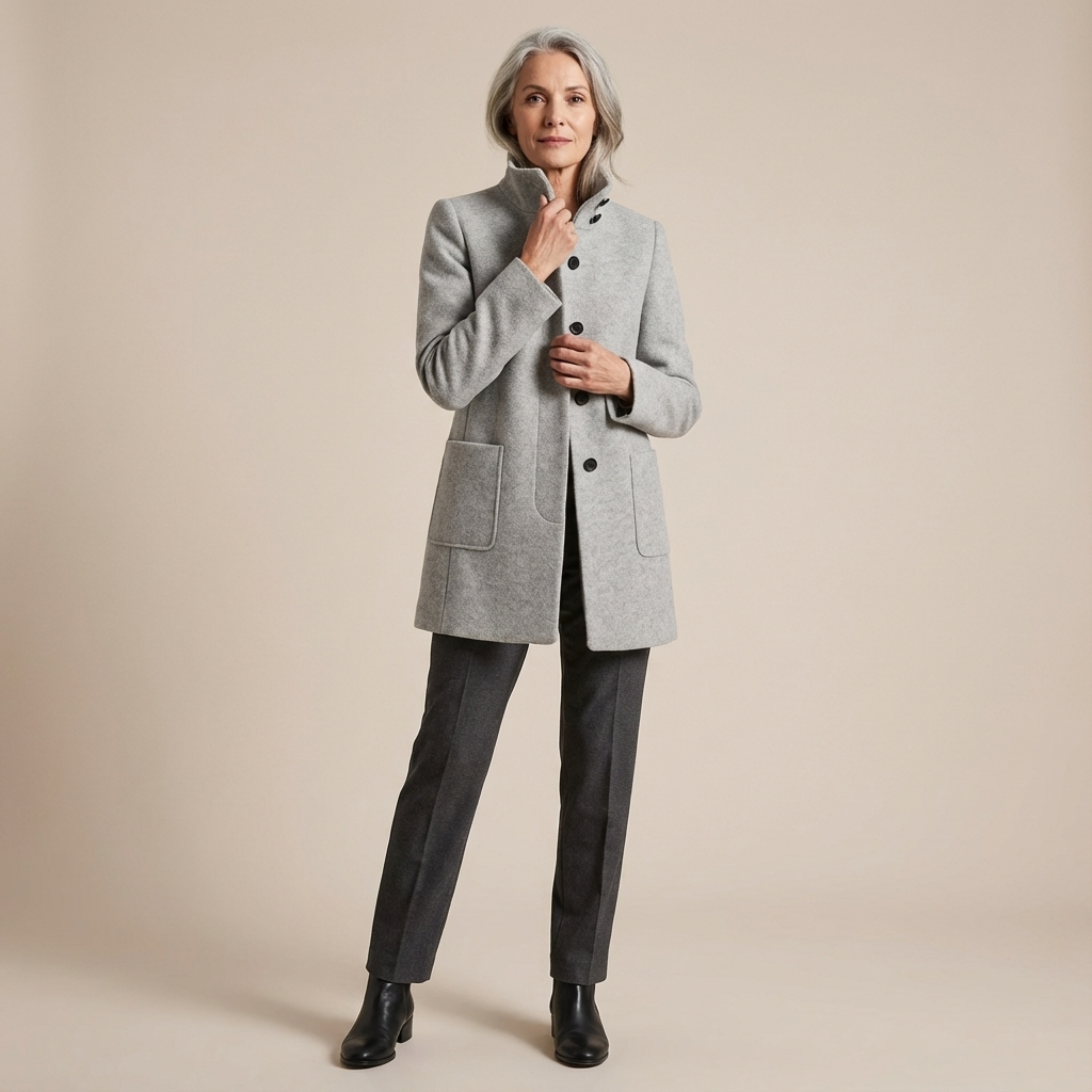 Aria – Stand Collar Relaxed Jacket
