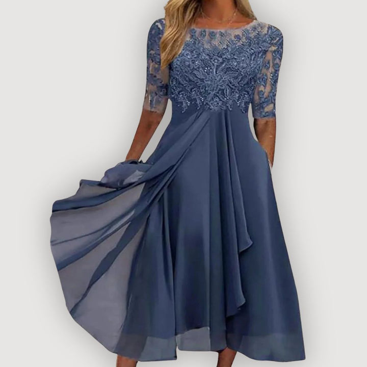 Isla – Chiffon Midi Dress