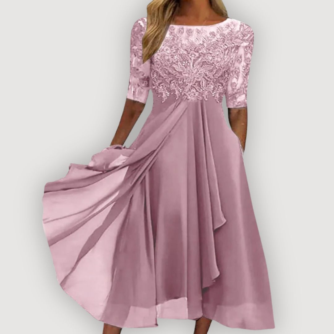 Isla – Chiffon Midi Dress