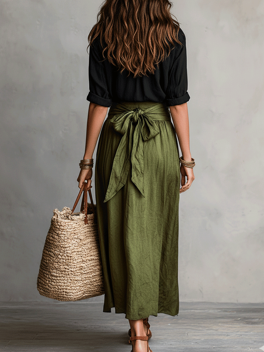 Matilda – Colour-Block Shirt & Trouser Set