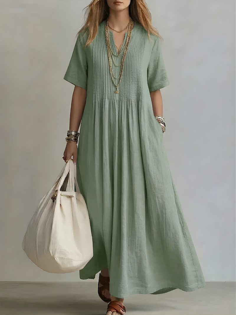 Soleil – V-Neck Maxi Dress