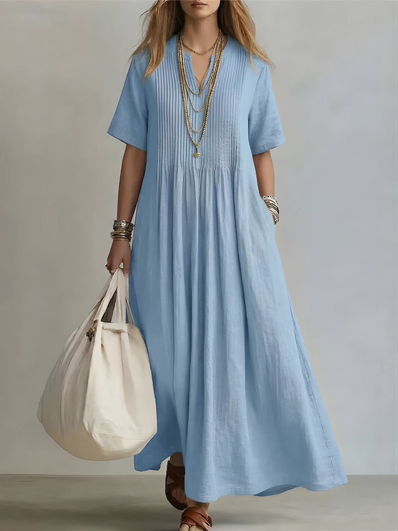 Soleil – V-Neck Maxi Dress