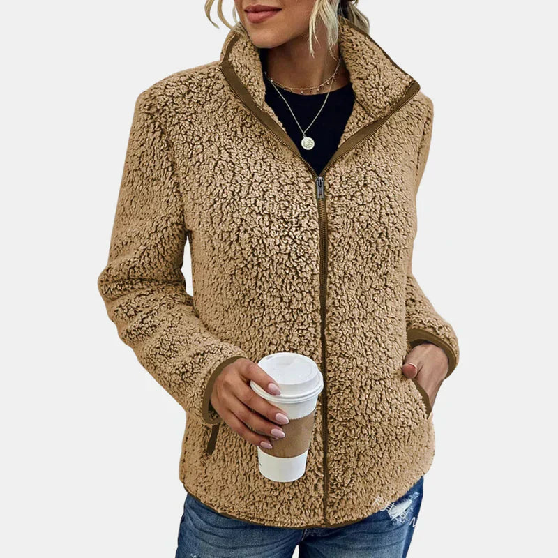 Xara – Cotton-Wool Zip Cardigan
