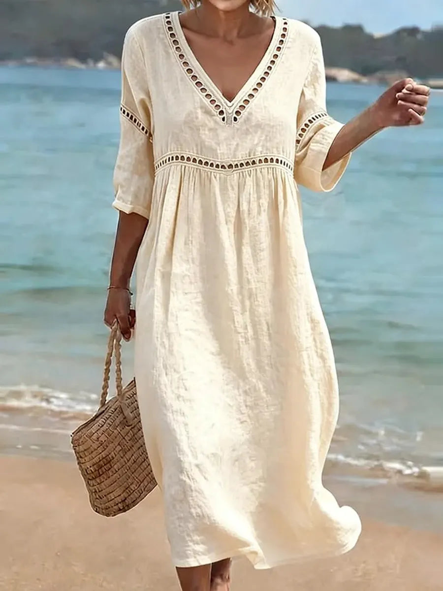 Blossom – Embroidered Maxi Dress
