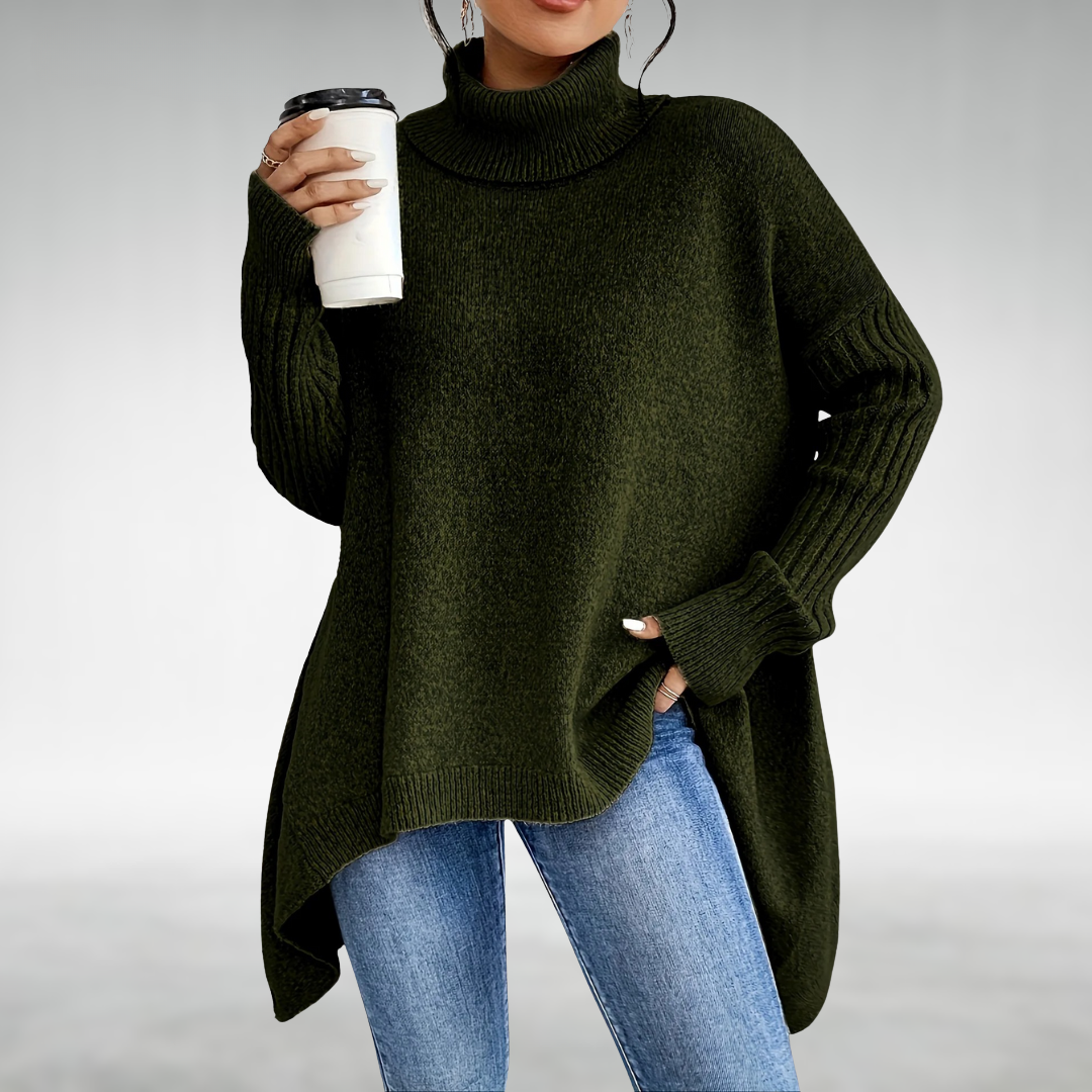Valentina – High-Neck Pullover Top