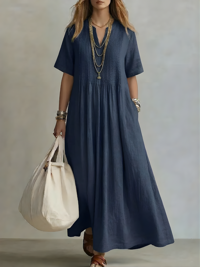 Soleil – V-Neck Maxi Dress