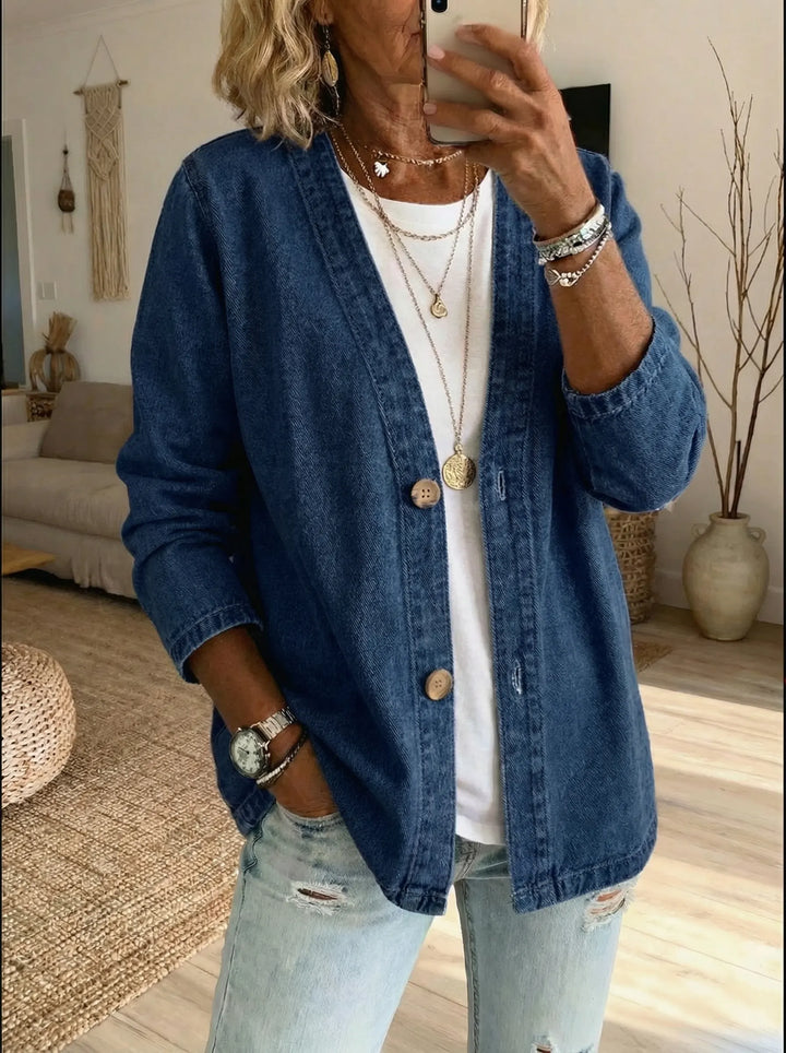 V-Neck Longline Shirt