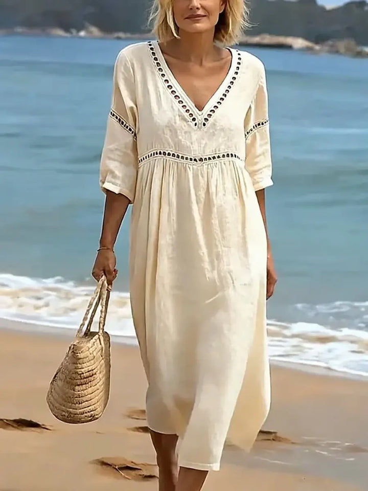 Blossom – Embroidered Maxi Dress