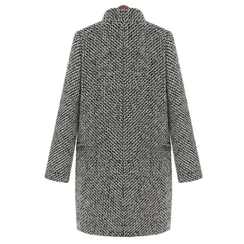 Elegant Houndstooth Coat