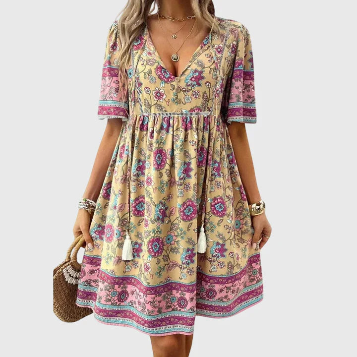 Solé V-neck Dress