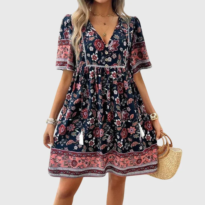 Solé V-neck Dress