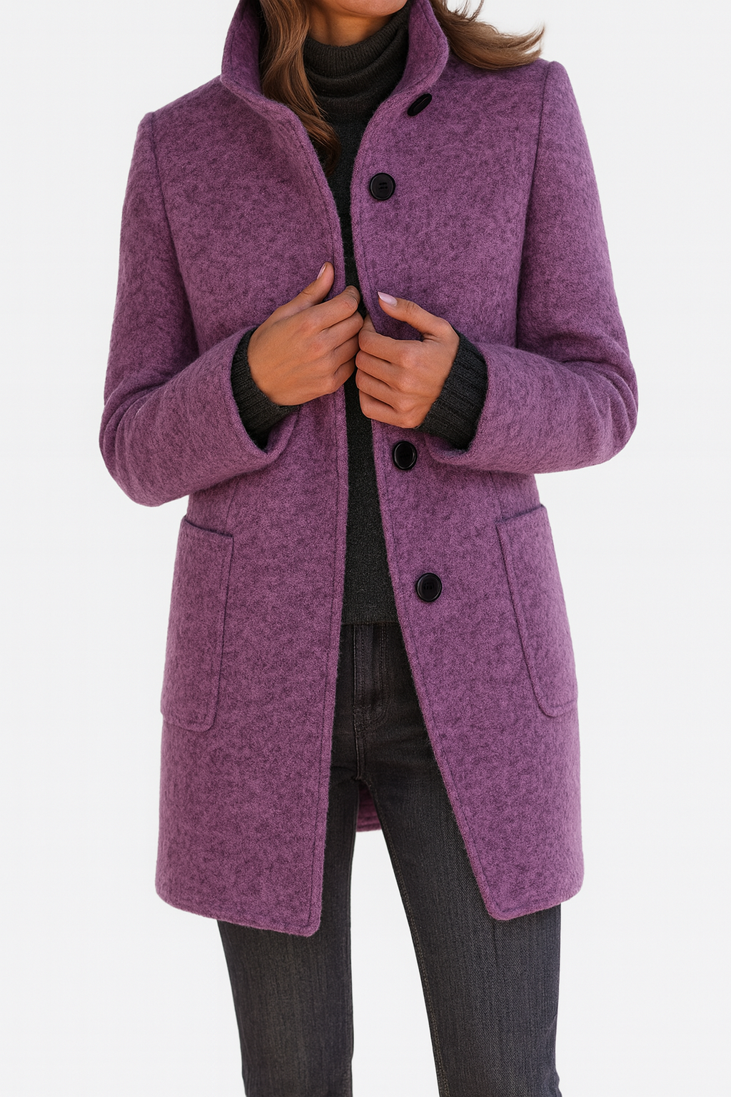 Aria – Stand Collar Relaxed Jacket