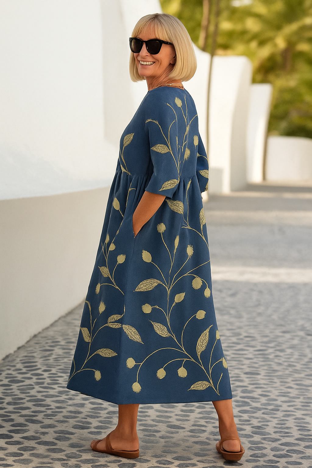 Eliza – Women's Relaxed Geometric Dress