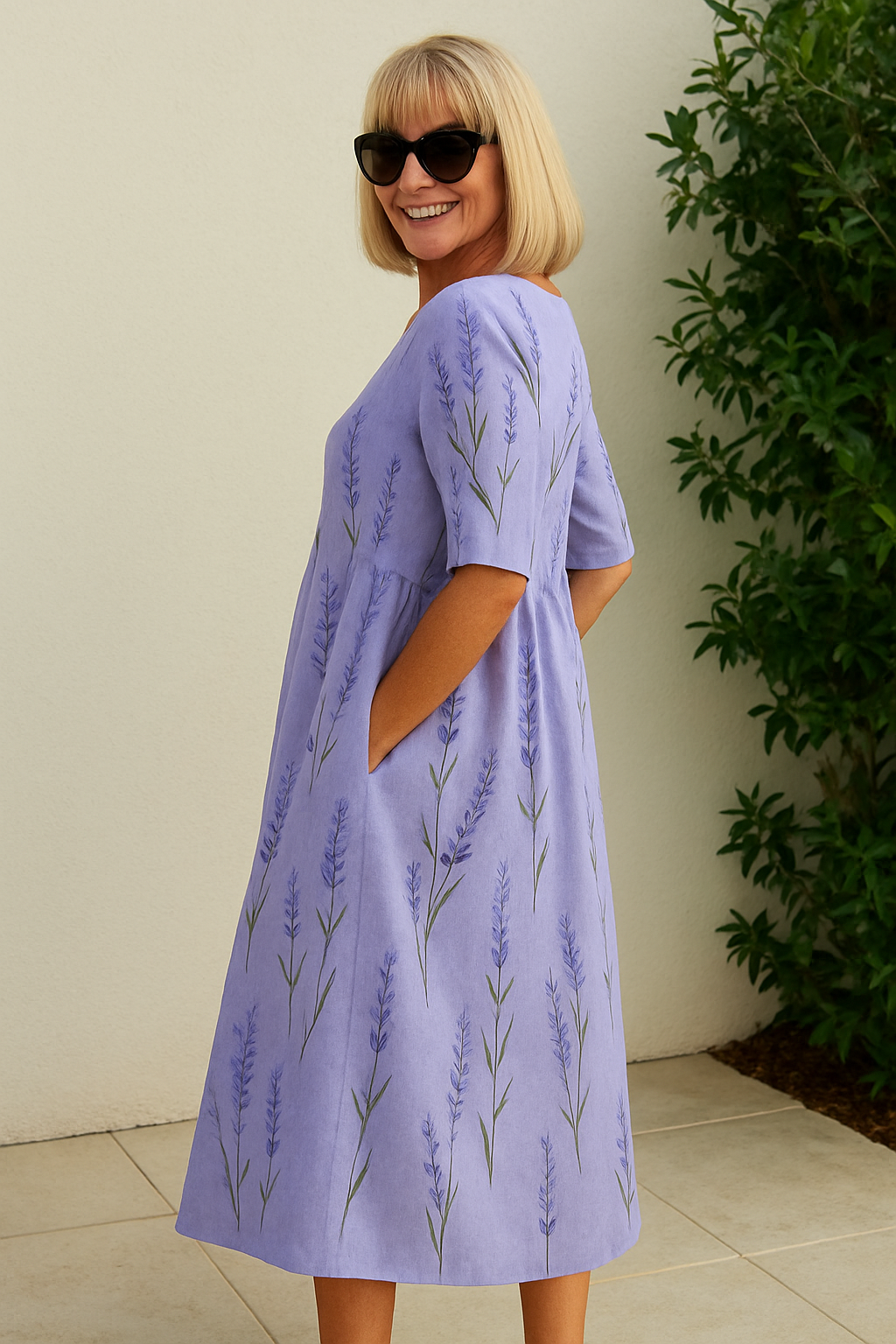 Eliza – Women's Relaxed Geometric Dress