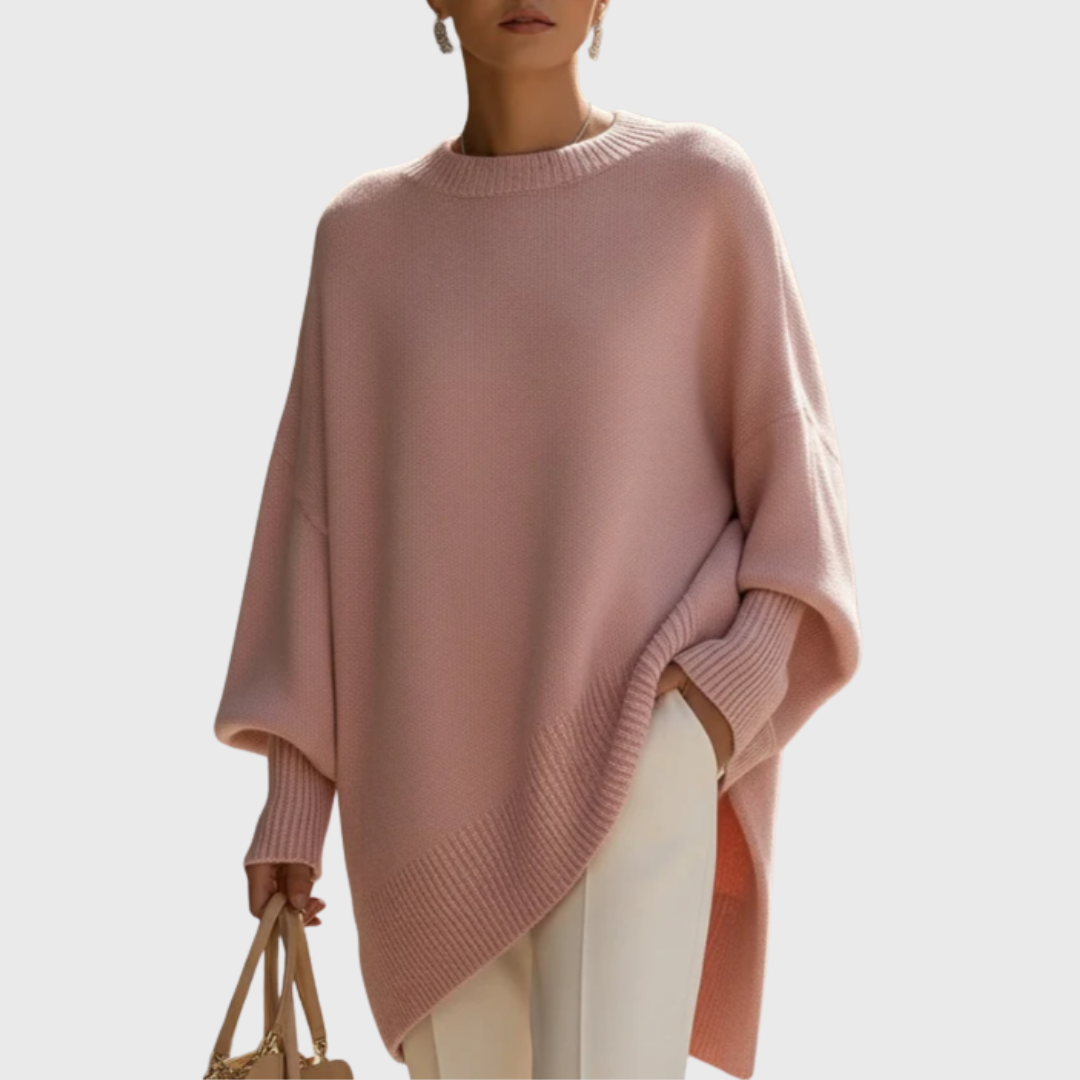 Oversized Poncho Knit Pullover