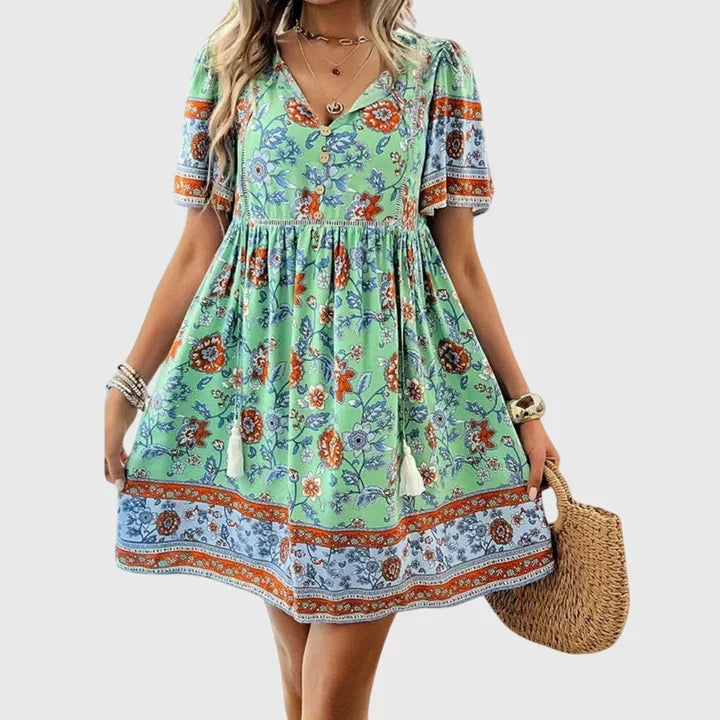 Solé V-neck Dress