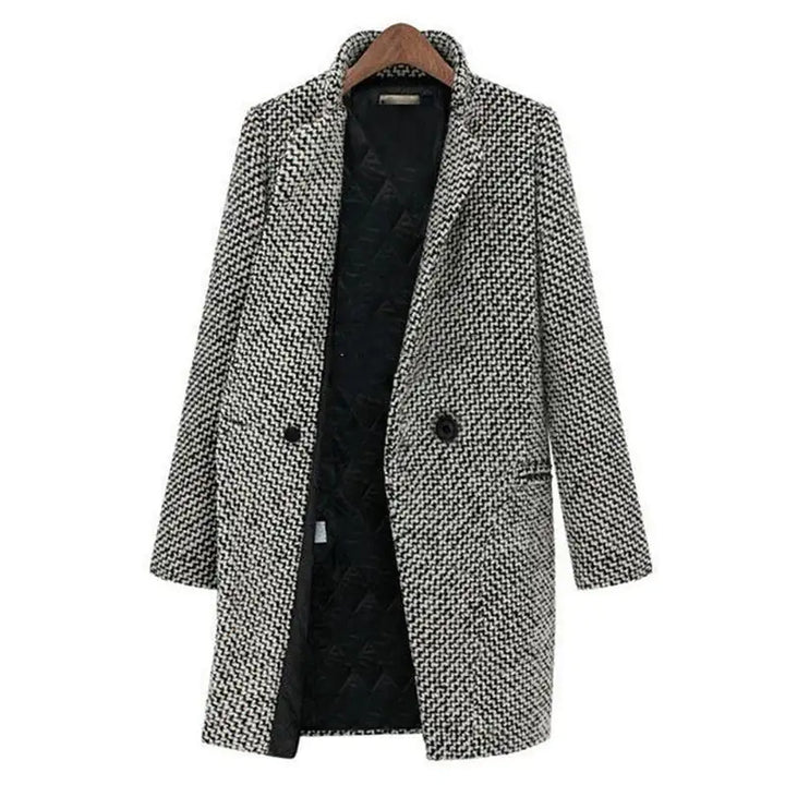 Elegant Houndstooth Coat