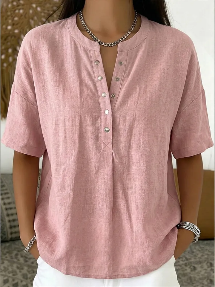 Vera – V-Neck Pullover Top