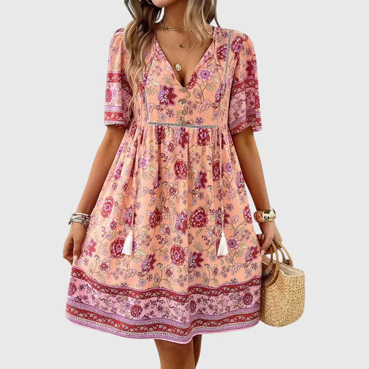 Solé V-neck Dress