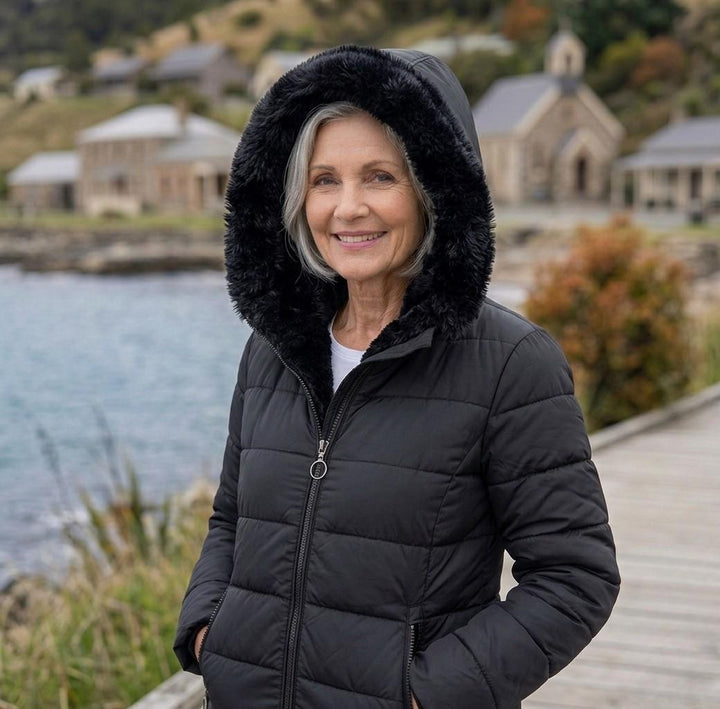 Nova – Hooded Check Puffer Jacket