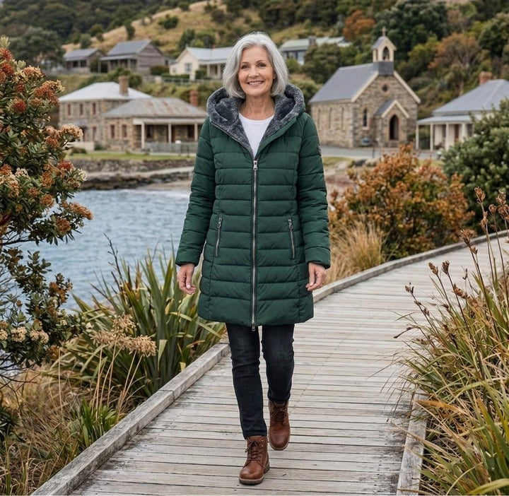 Nova – Hooded Check Puffer Jacket