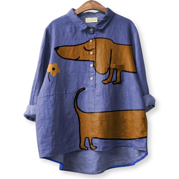 Kenzie – Dog Print Top