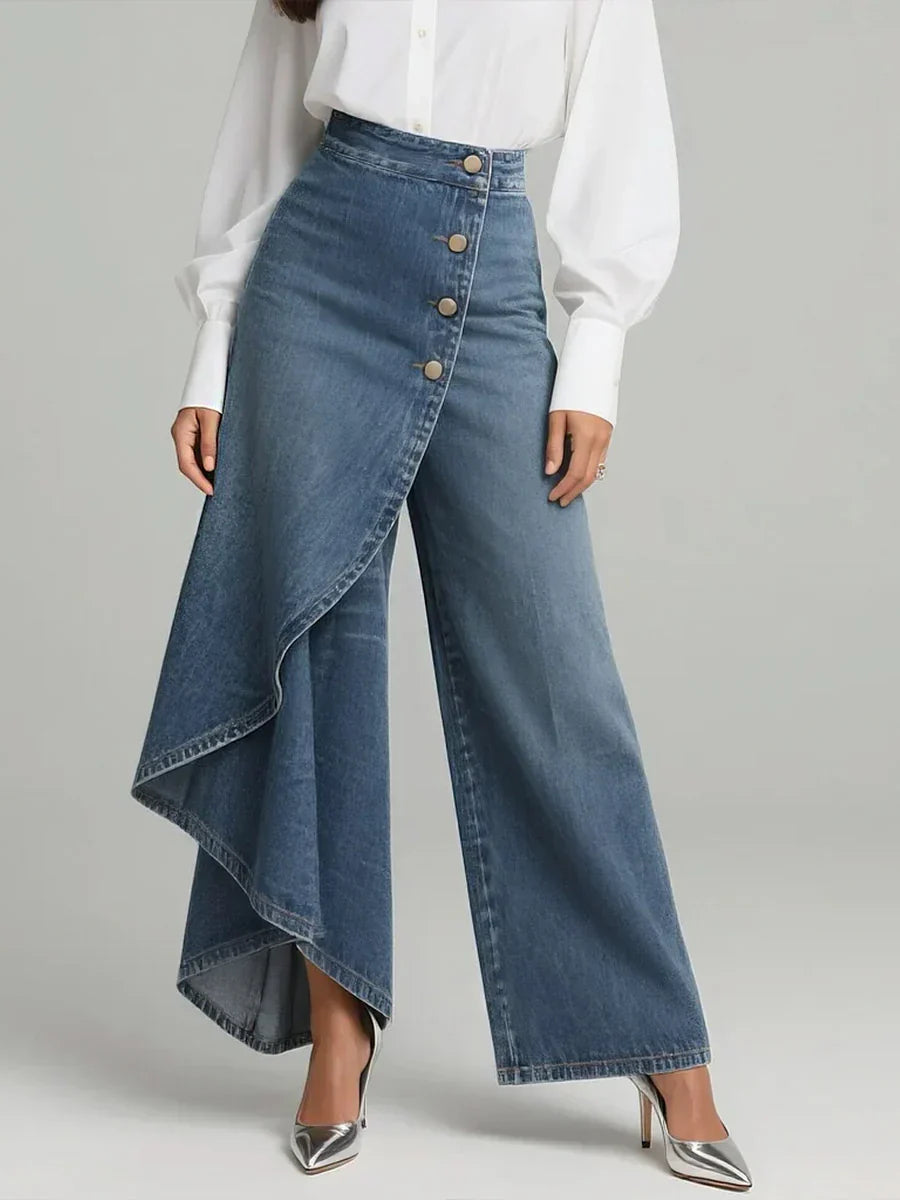 Zynera – Wide-Leg Woven Trousers