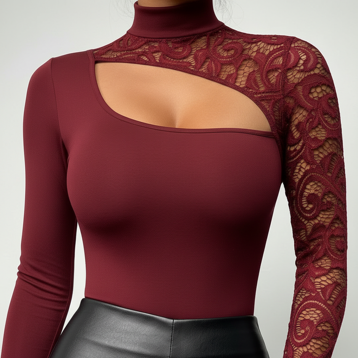 Lace Cutout Top