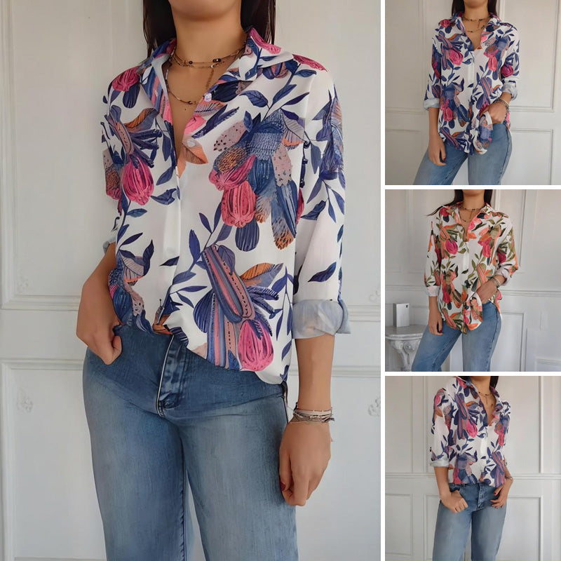 Mila – Floral Print Blouse